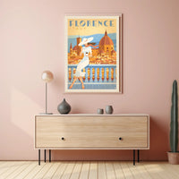 Florence Renaissance Travel Art Deco Poster PosterGoat
