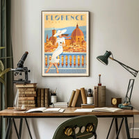 Florence Renaissance Travel Art Deco Poster PosterGoat