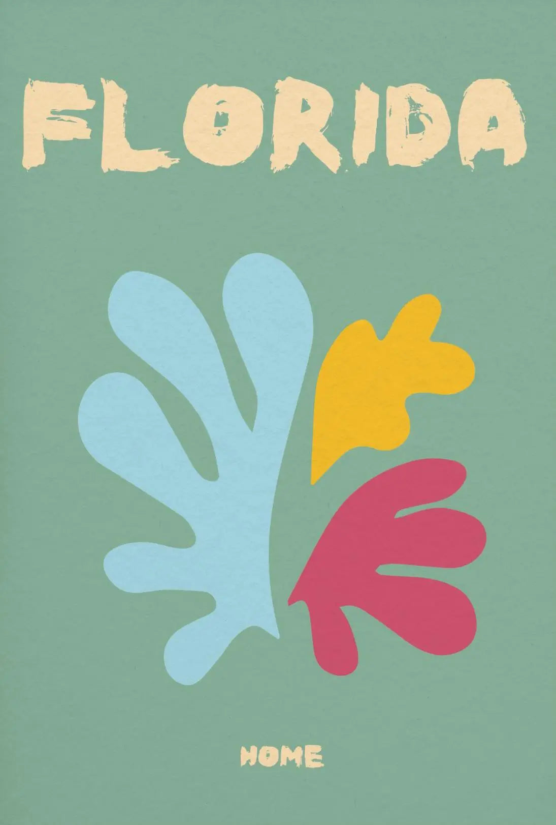 Florida Nature-Inspired Home Decor Abstract Artistic Poster PosterGoat