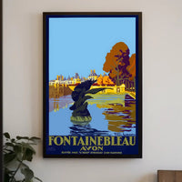 Fontainebleau Avon Vintage Travel Poster PosterGoat