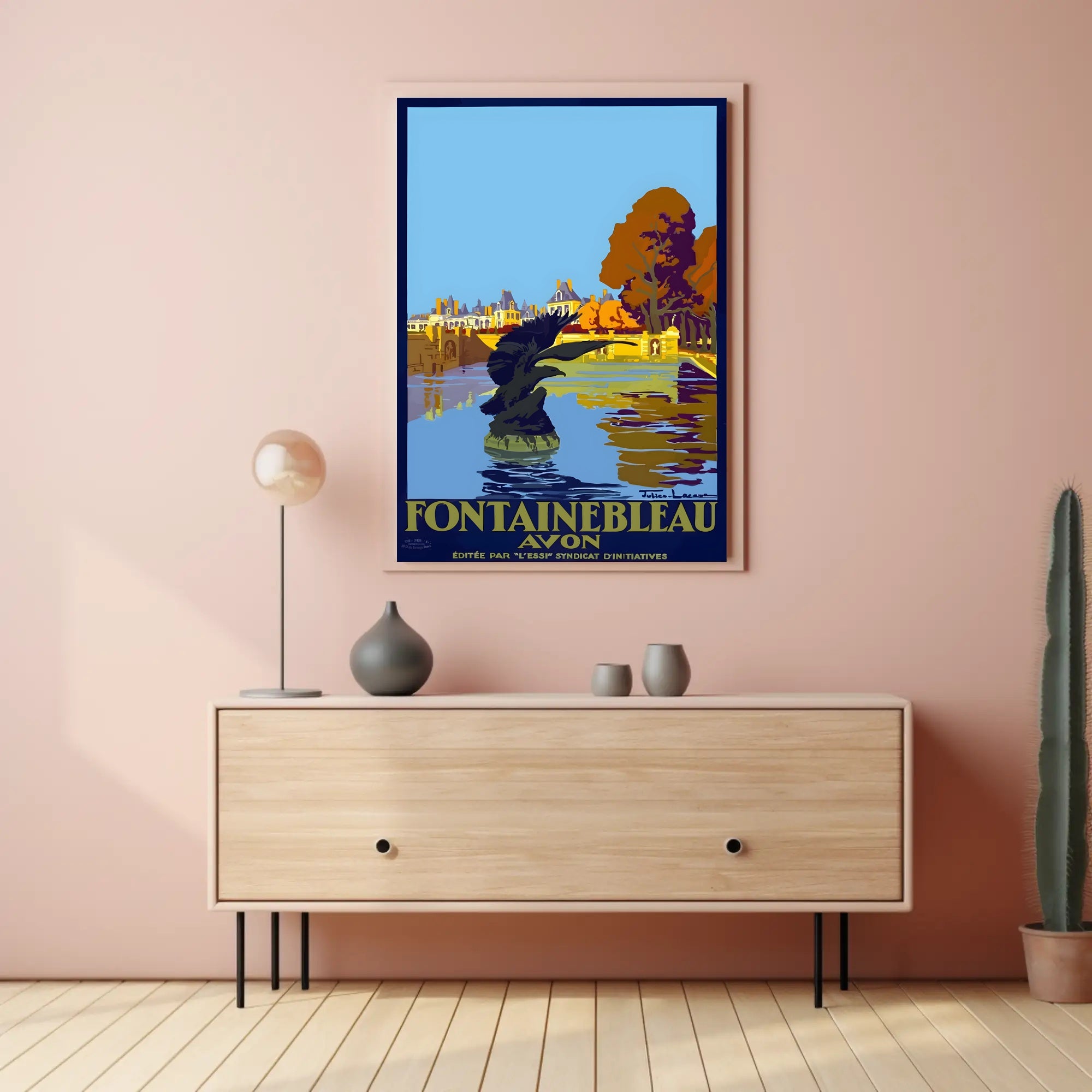 Fontainebleau Avon Vintage Travel Poster PosterGoat