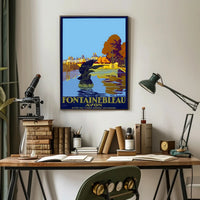 Fontainebleau Avon Vintage Travel Poster PosterGoat