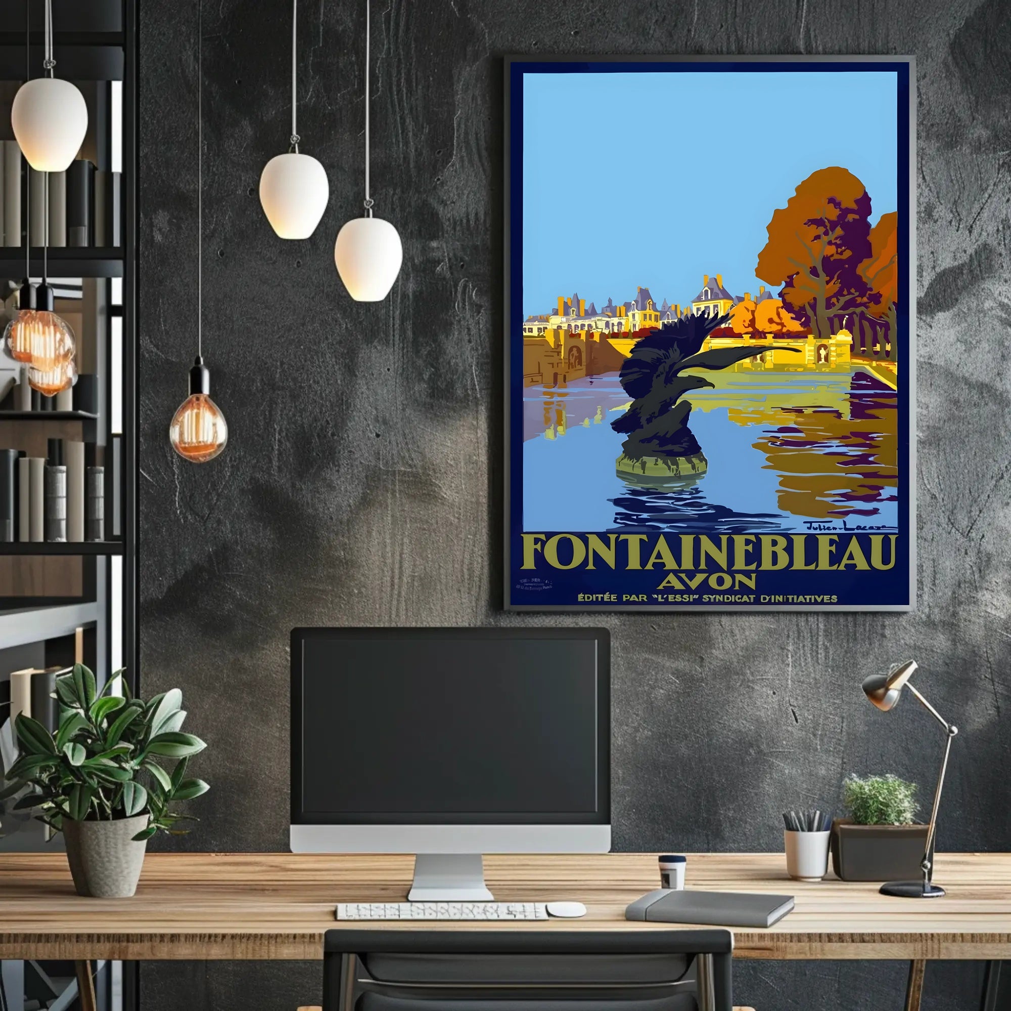 Fontainebleau Avon Vintage Travel Poster PosterGoat