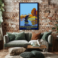 Fontainebleau Avon Vintage Travel Poster PosterGoat