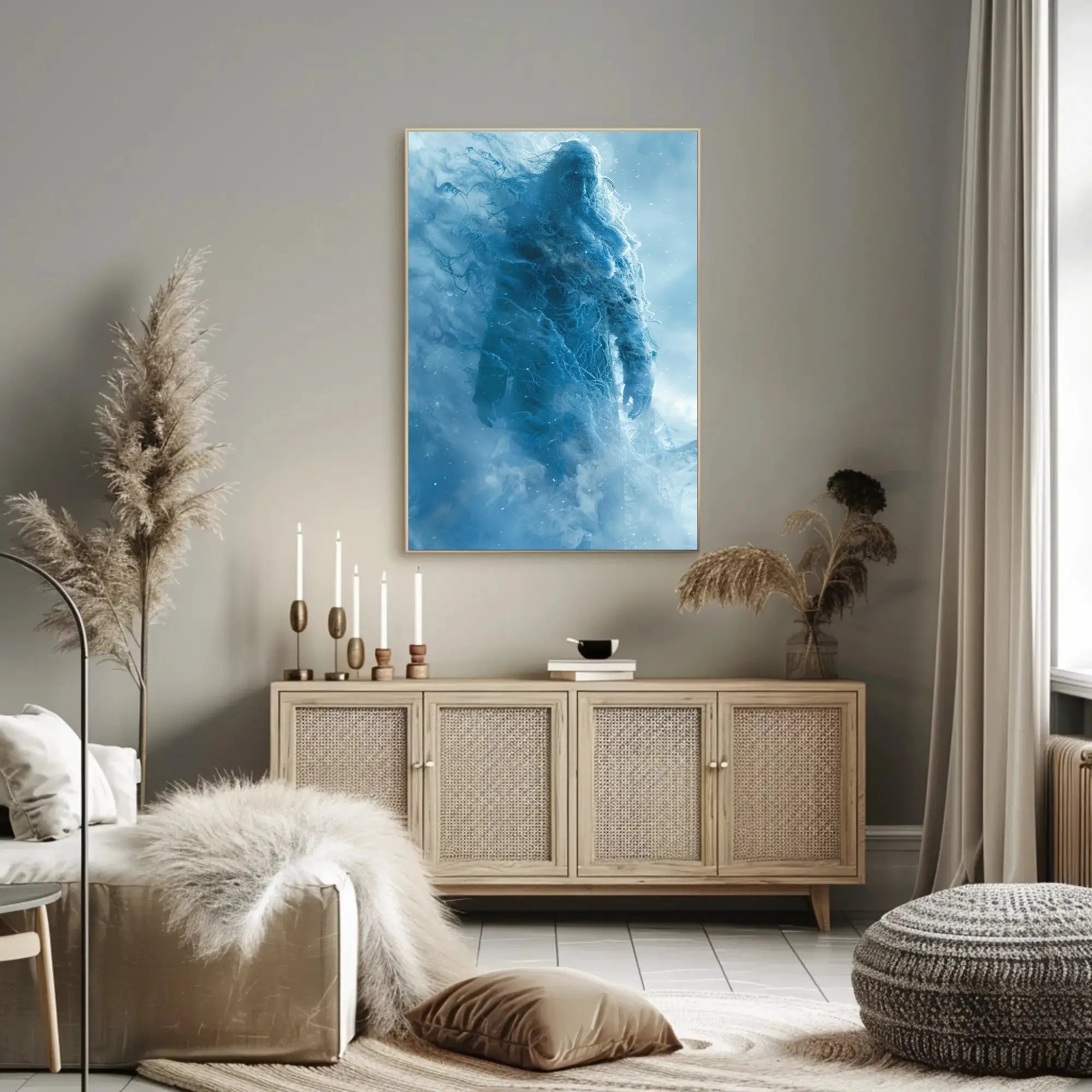 Frost Giant Fantasy Art Print - Abstract, Artistic, or Pop Culture Poster PosterGoat