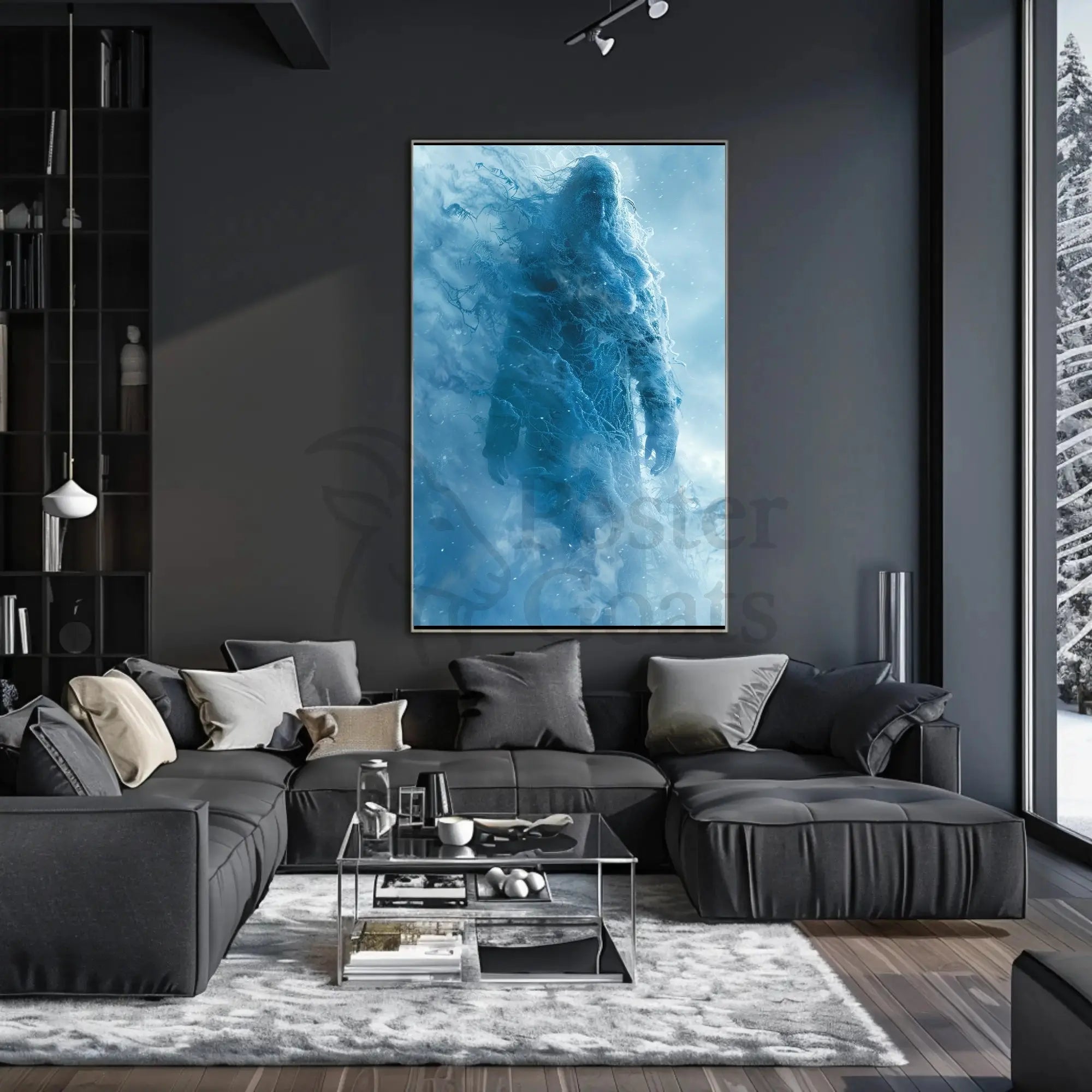 Frost Giant Fantasy Art Print - Abstract, Artistic, or Pop Culture Poster PosterGoat