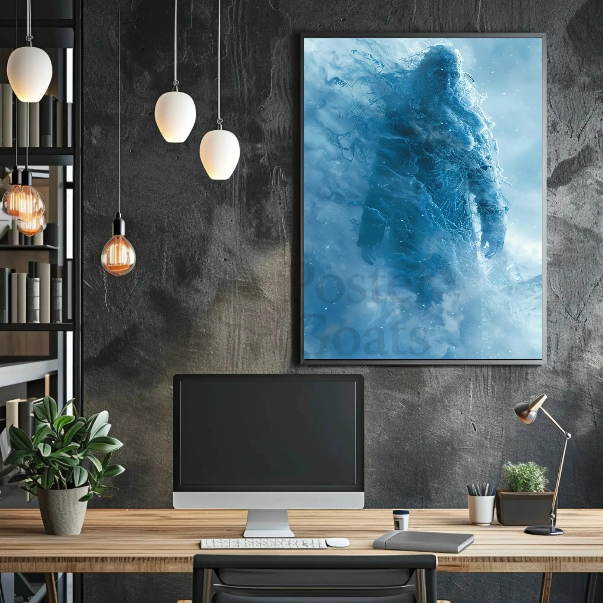 Frost Giant Fantasy Art Print - Abstract, Artistic, or Pop Culture Poster PosterGoat