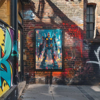 Futuristic Cyberpunk Mecha Robot Poster Sci-Fi Poster PosterGoat