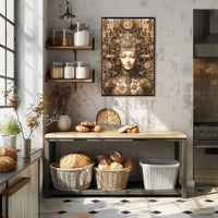 Futuristic Cyborg Integration Steampunk Cyberpunk Sci-Fi Poster PosterGoat