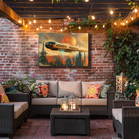 Futuristic Metropolis Monorail in Sci-Fi Poster PosterGoat