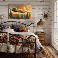 Futuristic Metropolis Monorail in Sci-Fi Poster PosterGoat