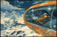 Futuristic Spacecraft Adventure Scenic Futuristic Sci-Fi Poster PosterGoat