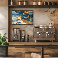 Futuristic Spacecraft Adventure Scenic Futuristic Sci-Fi Poster PosterGoat