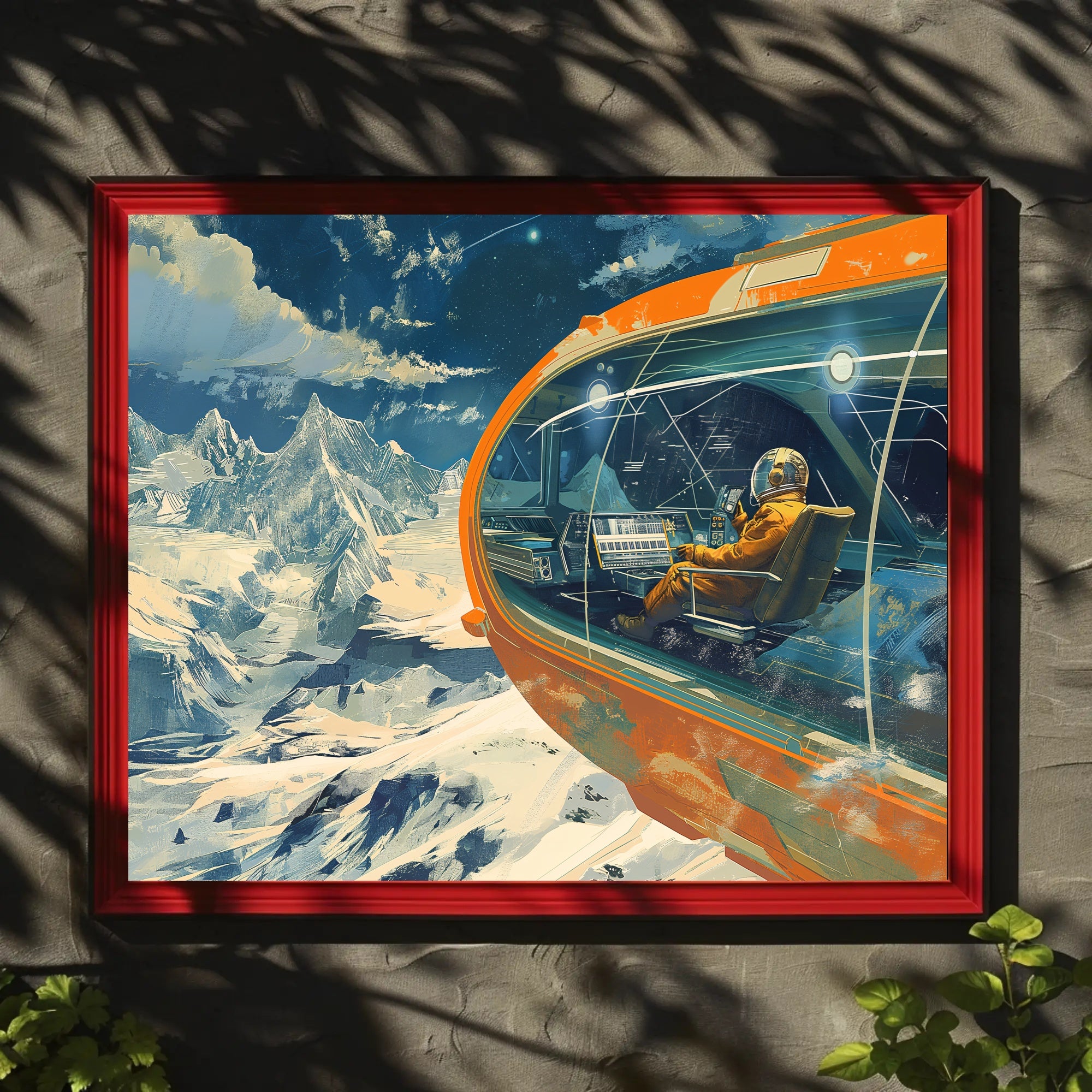 Futuristic Spacecraft Adventure Scenic Futuristic Sci-Fi Poster PosterGoat