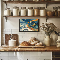 Futuristic Spacecraft Adventure Scenic Futuristic Sci-Fi Poster PosterGoat