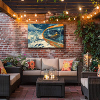 Futuristic Spacecraft Adventure Scenic Futuristic Sci-Fi Poster PosterGoat