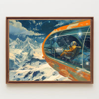 Futuristic Spacecraft Adventure Scenic Futuristic Sci-Fi Poster PosterGoat