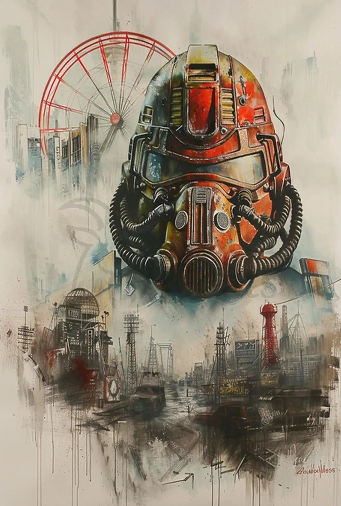 Futuristic Survival Visions in Dystopian Sci-Fi Poster PosterGoat