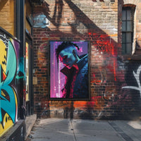 Futuristic Urban Cyberpunk Character Art Futuristic Sci-Fi Poster PosterGoat