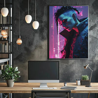 Futuristic Urban Cyberpunk Character Art Futuristic Sci-Fi Poster PosterGoat