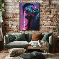 Futuristic Urban Cyberpunk Character Art Futuristic Sci-Fi Poster PosterGoat