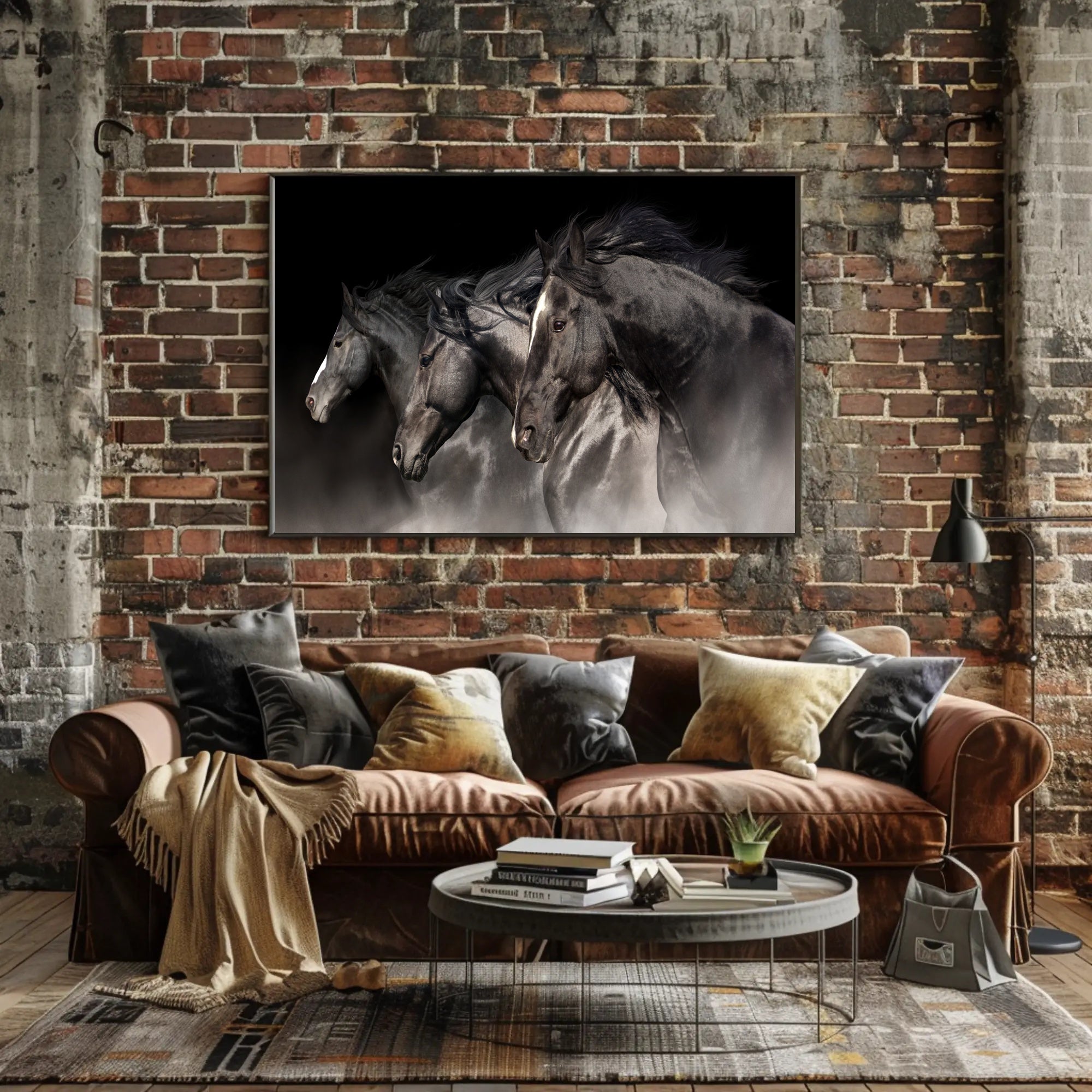 Galloping Horses in Motion: Dynamic Animal Poster PosterGoat