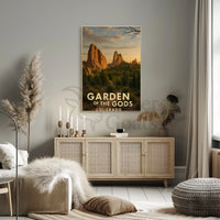 Garden of the Gods Colorado Travel Poster PosterGoat