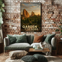 Garden of the Gods Colorado Travel Poster PosterGoat