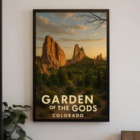 Garden of the Gods Colorado Travel Poster PosterGoat