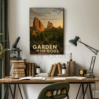 Garden of the Gods Colorado Travel Poster PosterGoat