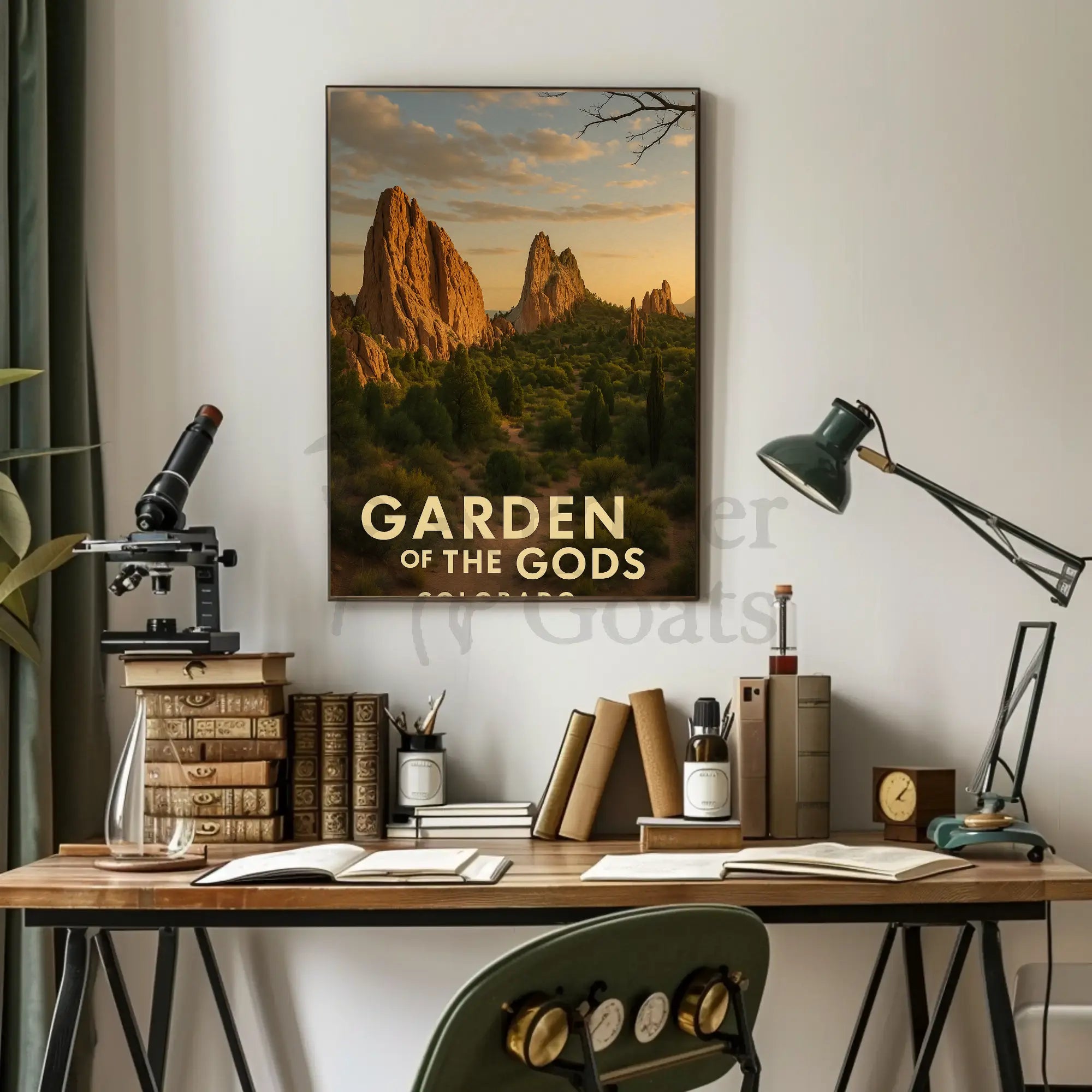 Garden of the Gods Colorado Travel Poster PosterGoat