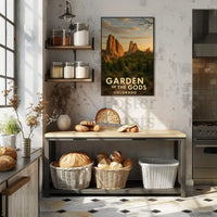 Garden of the Gods Colorado Travel Poster PosterGoat