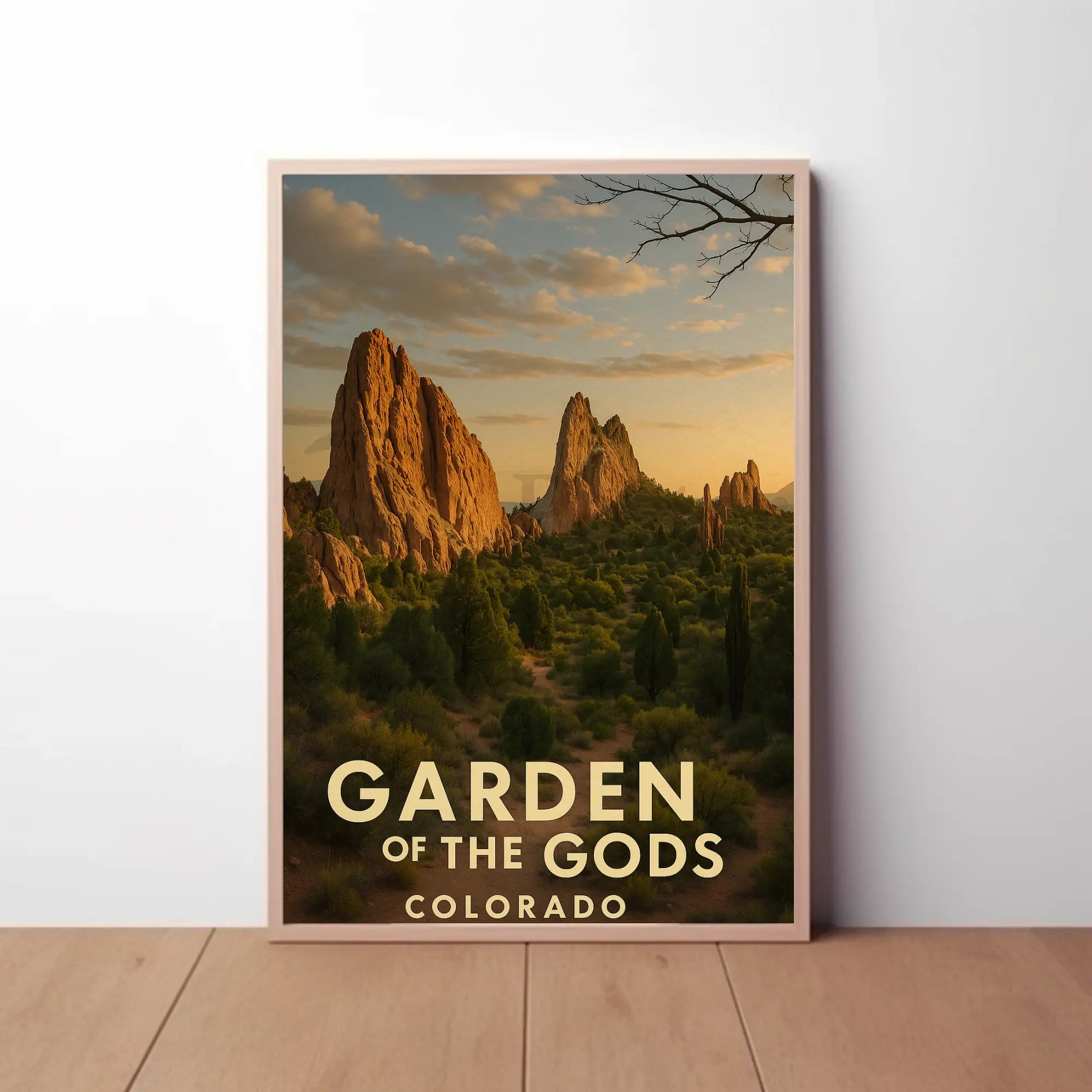 Garden of the Gods Colorado Travel Poster PosterGoat
