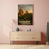 Garden of the Gods Colorado Travel Poster PosterGoat