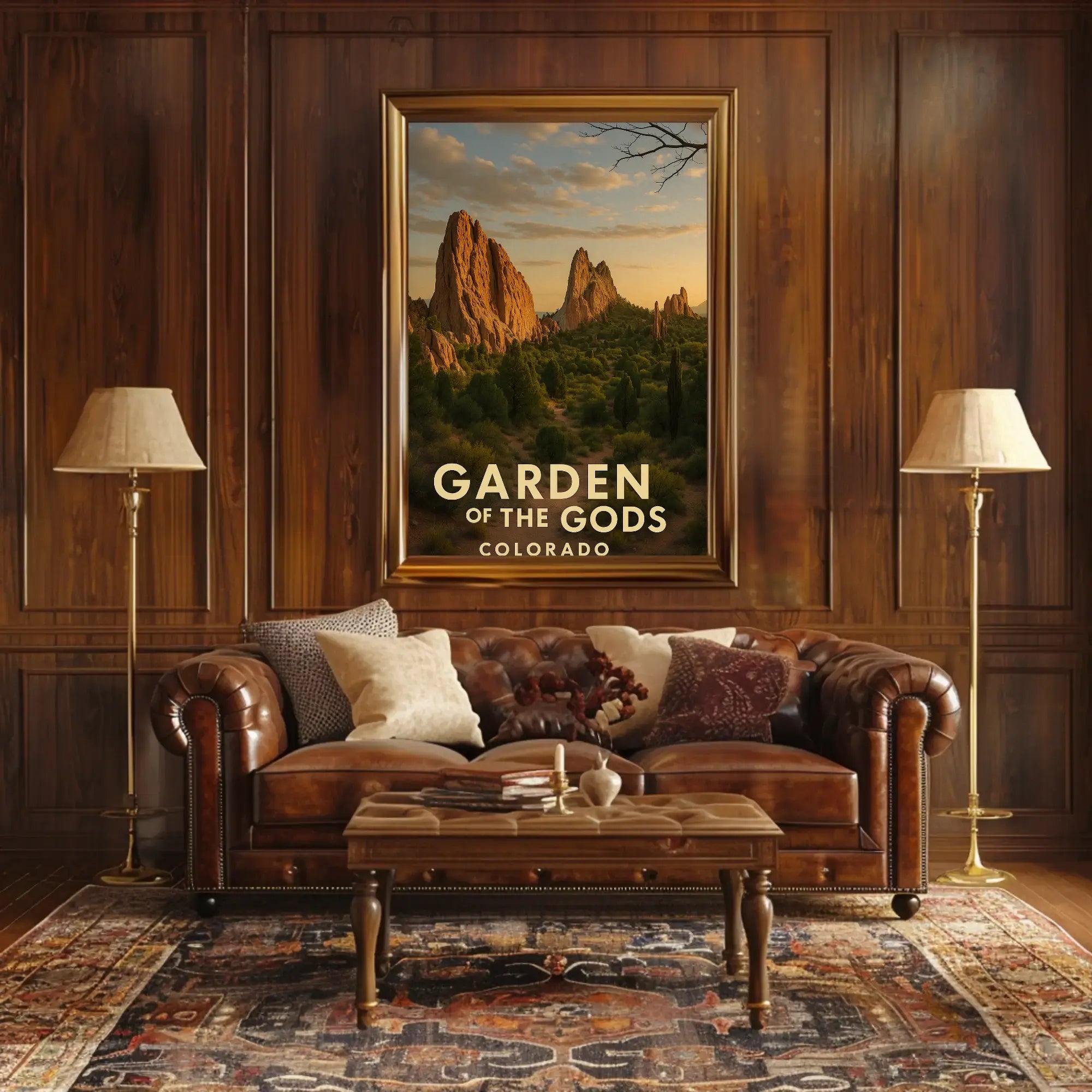 Garden of the Gods Colorado Travel Poster PosterGoat