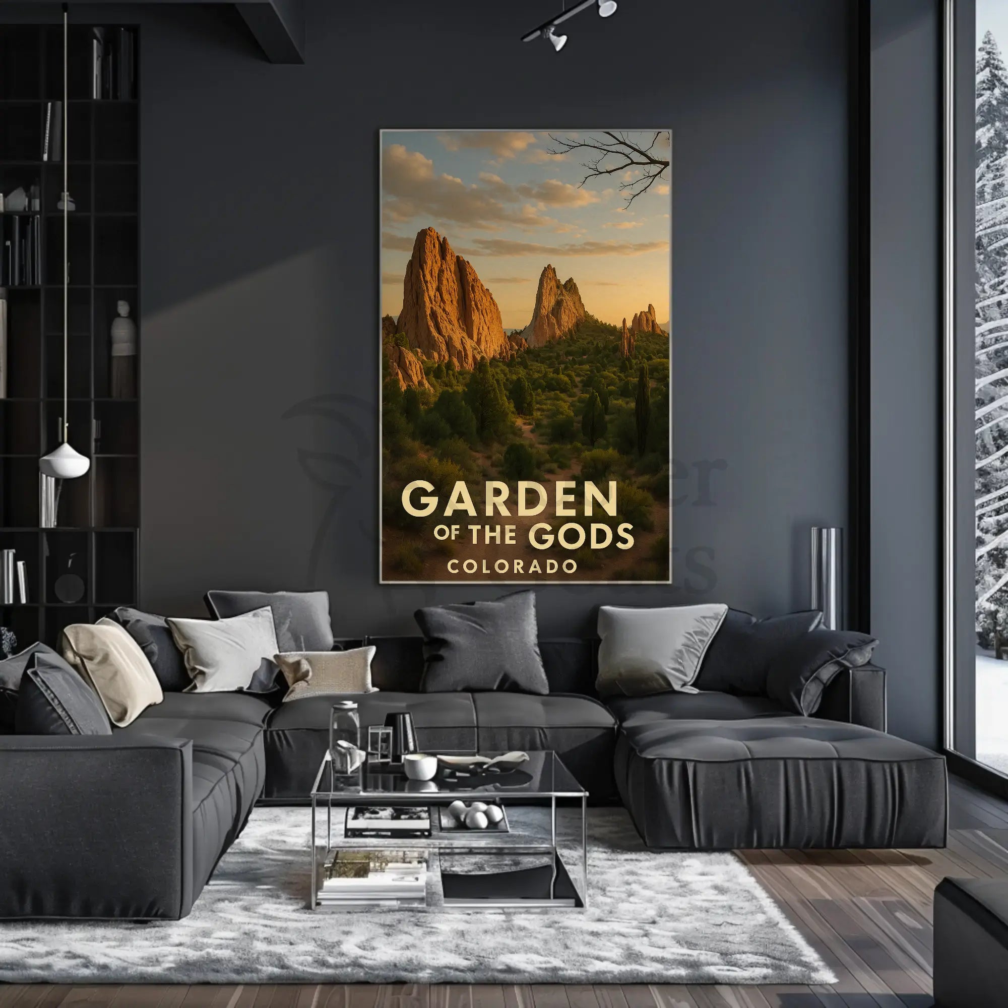 Garden of the Gods Colorado Travel Poster PosterGoat