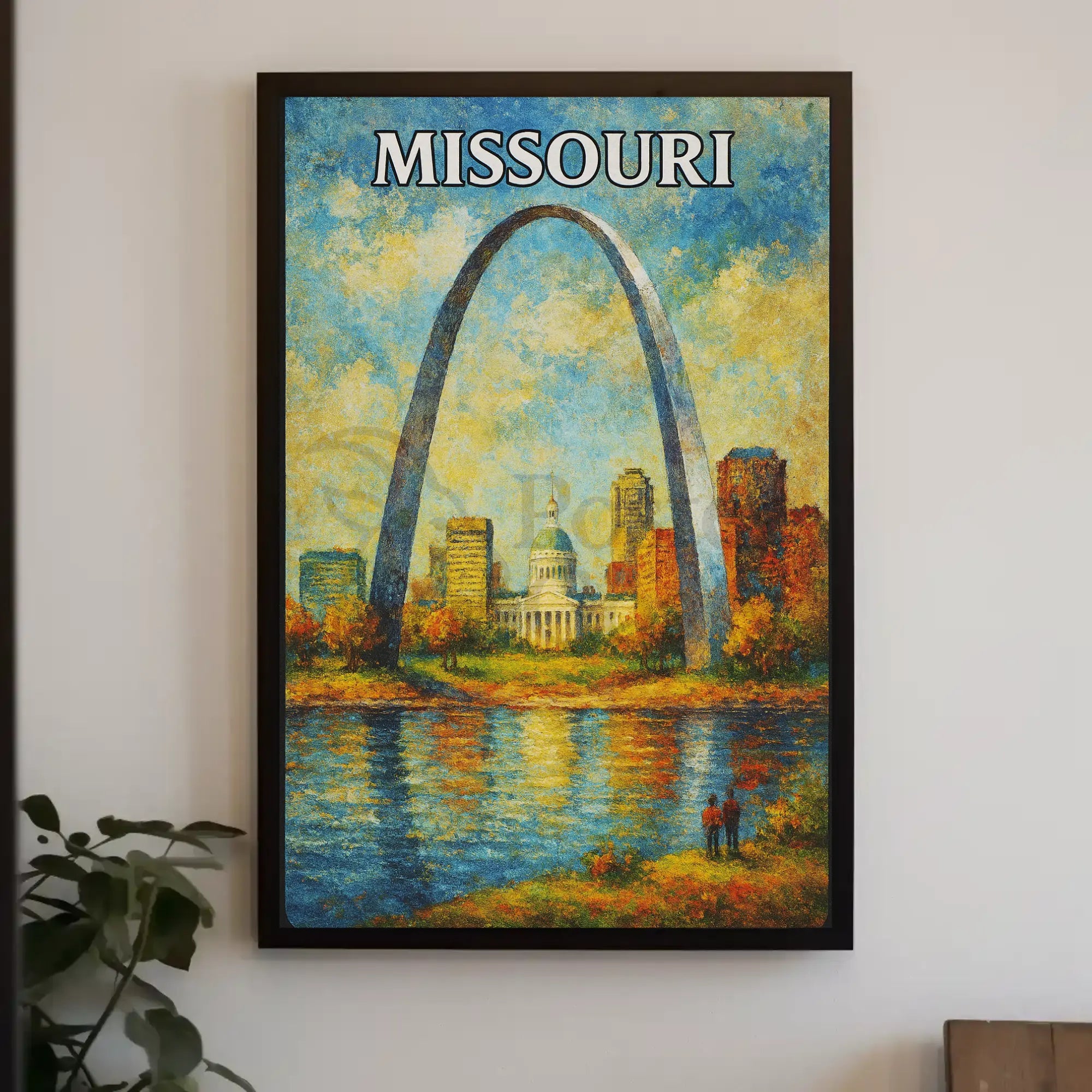 Gateway Arch Tranquil Scene Art Poster PosterGoat