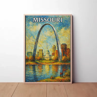 Gateway Arch Tranquil Scene Art Poster PosterGoat