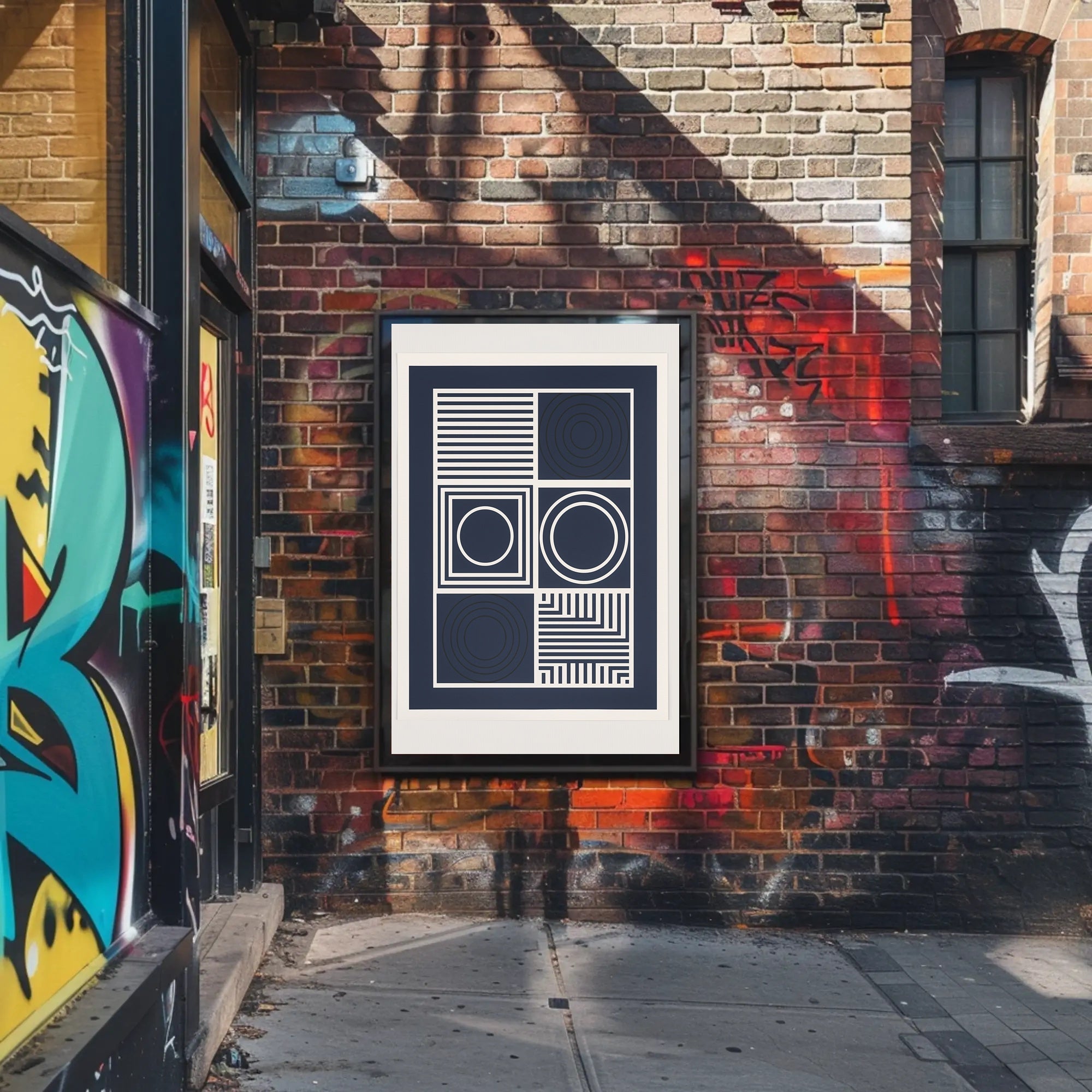 Geometric Abstraction Modern Design Abstract or Artistic Poster PosterGoat