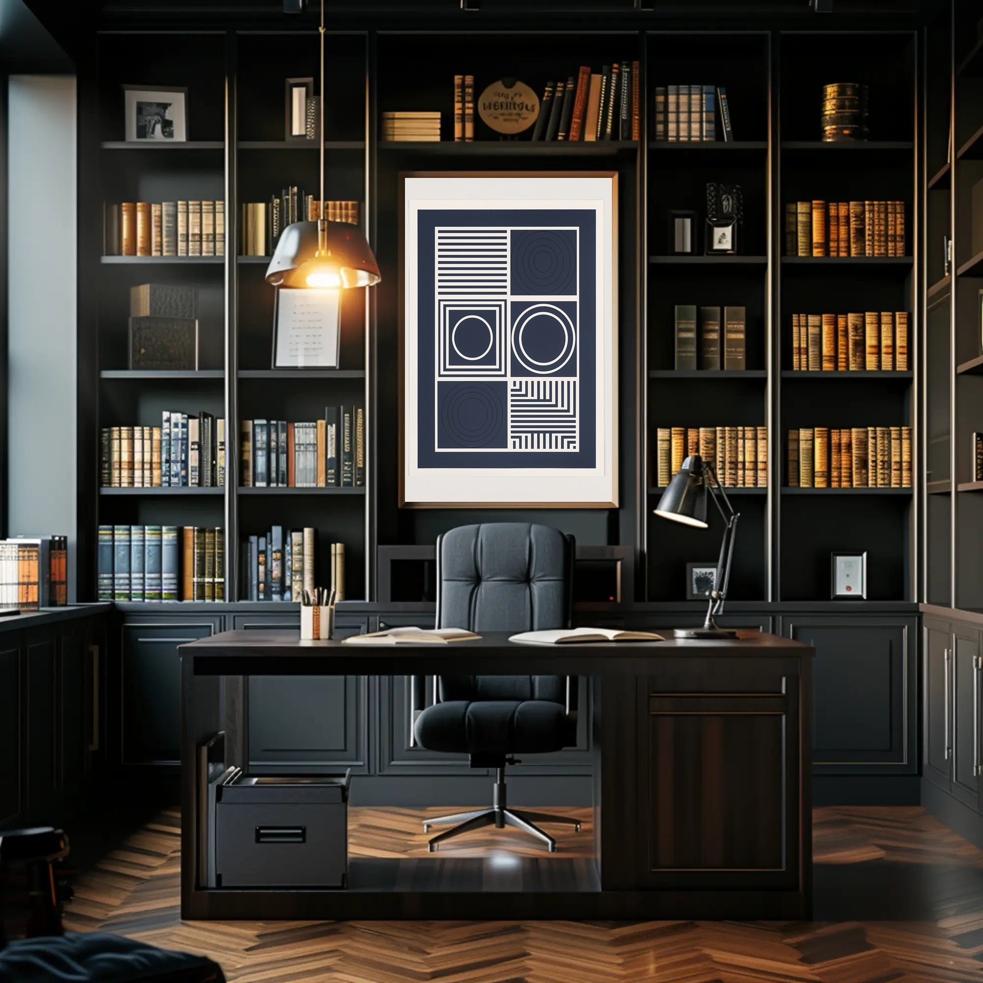 Geometric Abstraction Modern Design Abstract or Artistic Poster PosterGoat