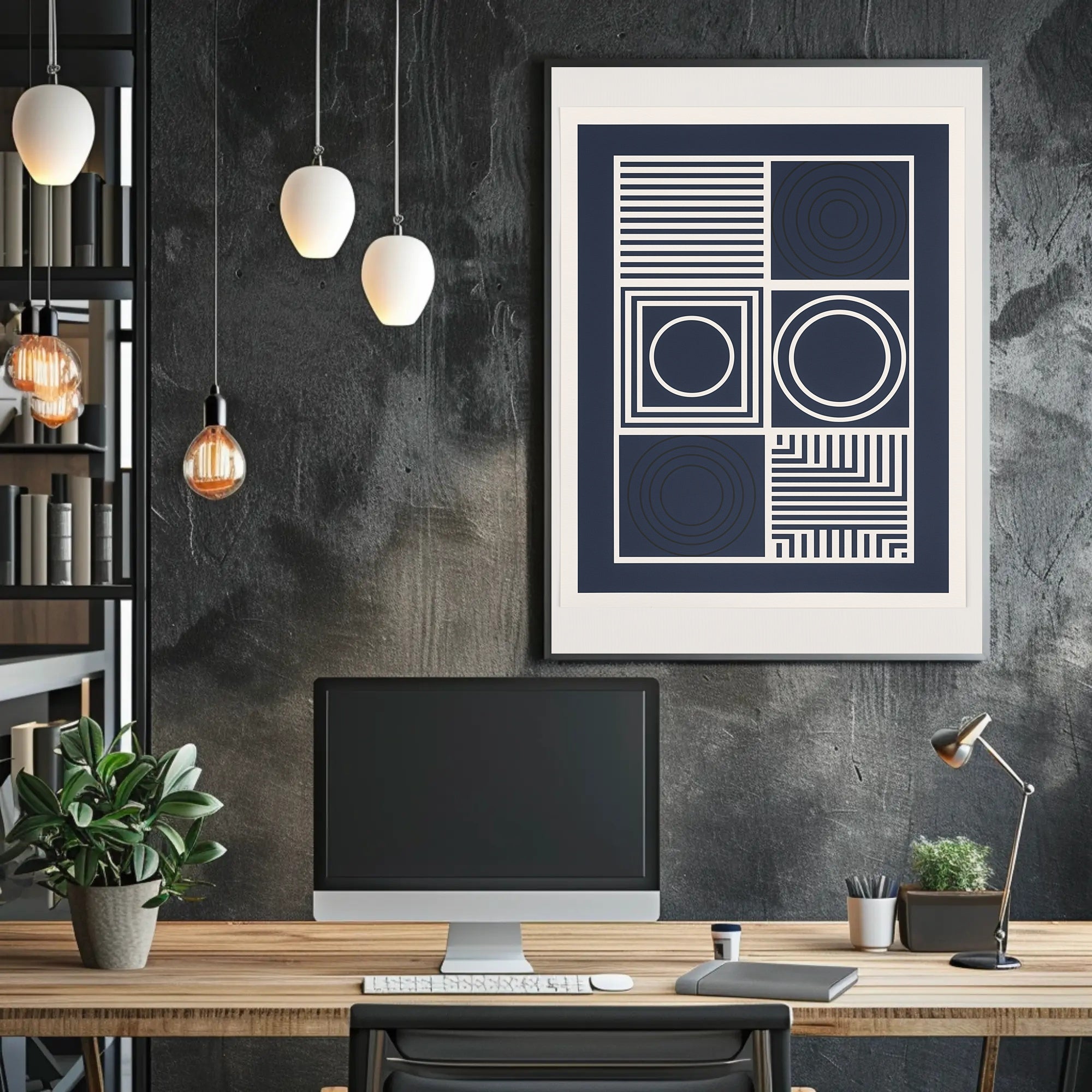 Geometric Abstraction Modern Design Abstract or Artistic Poster PosterGoat