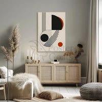 Geometric Harmony Bauhaus Inspired Abstract Artistic Poster PosterGoat