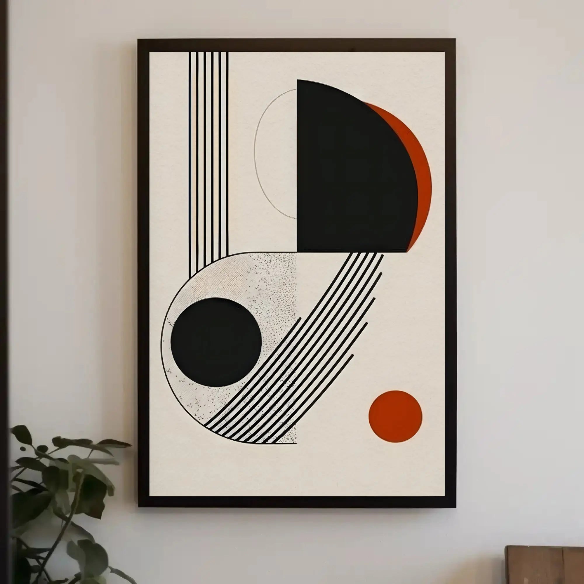 Geometric Harmony Bauhaus Inspired Abstract Artistic Poster PosterGoat