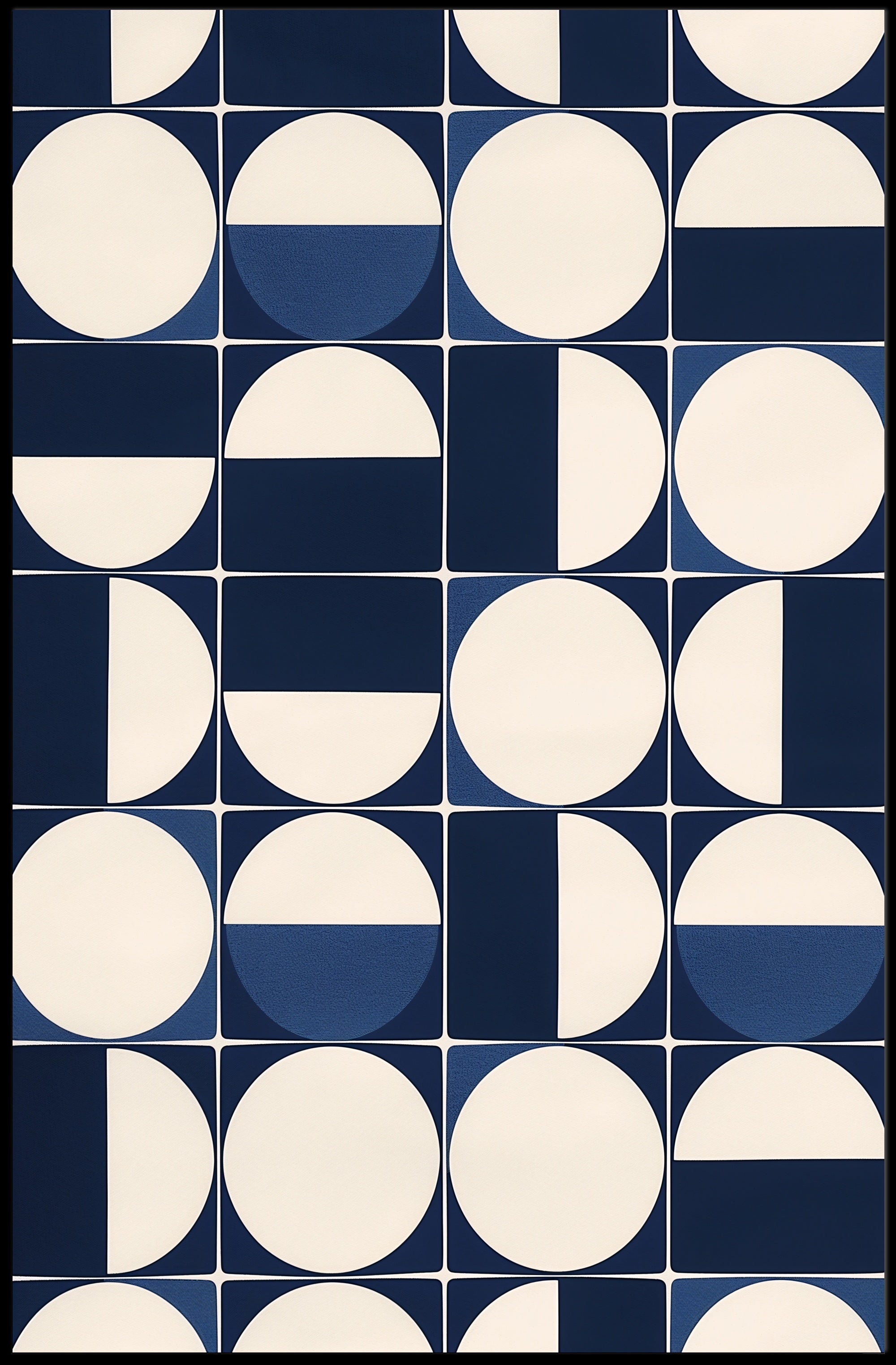 Geometric Symmetry Modern Abstract Art Piece Poster PosterGoat