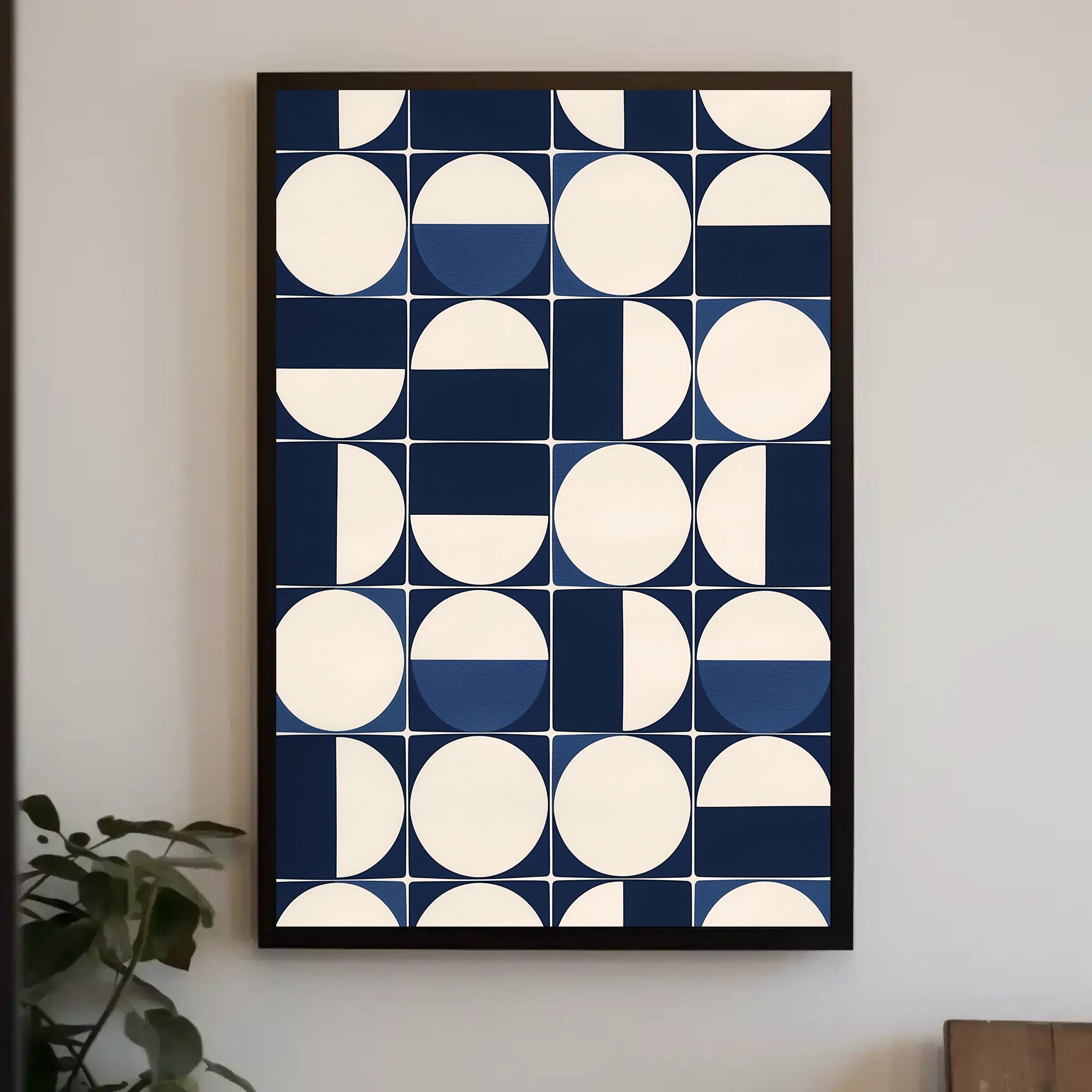 Geometric Symmetry Modern Abstract Art Piece Poster PosterGoat