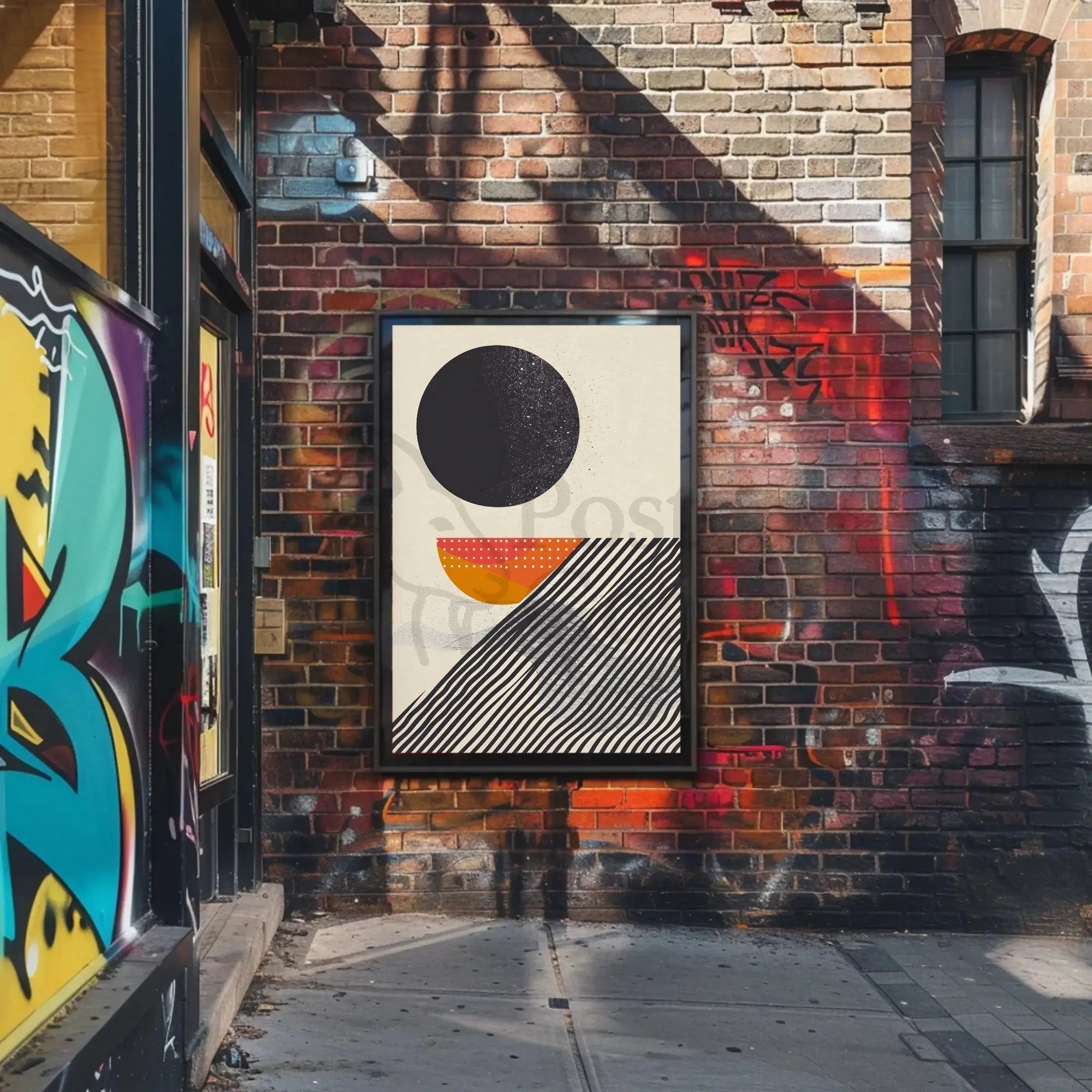 Geometric Symmetry Modern Abstract, Artistic, or Pop Culture Poster PosterGoat