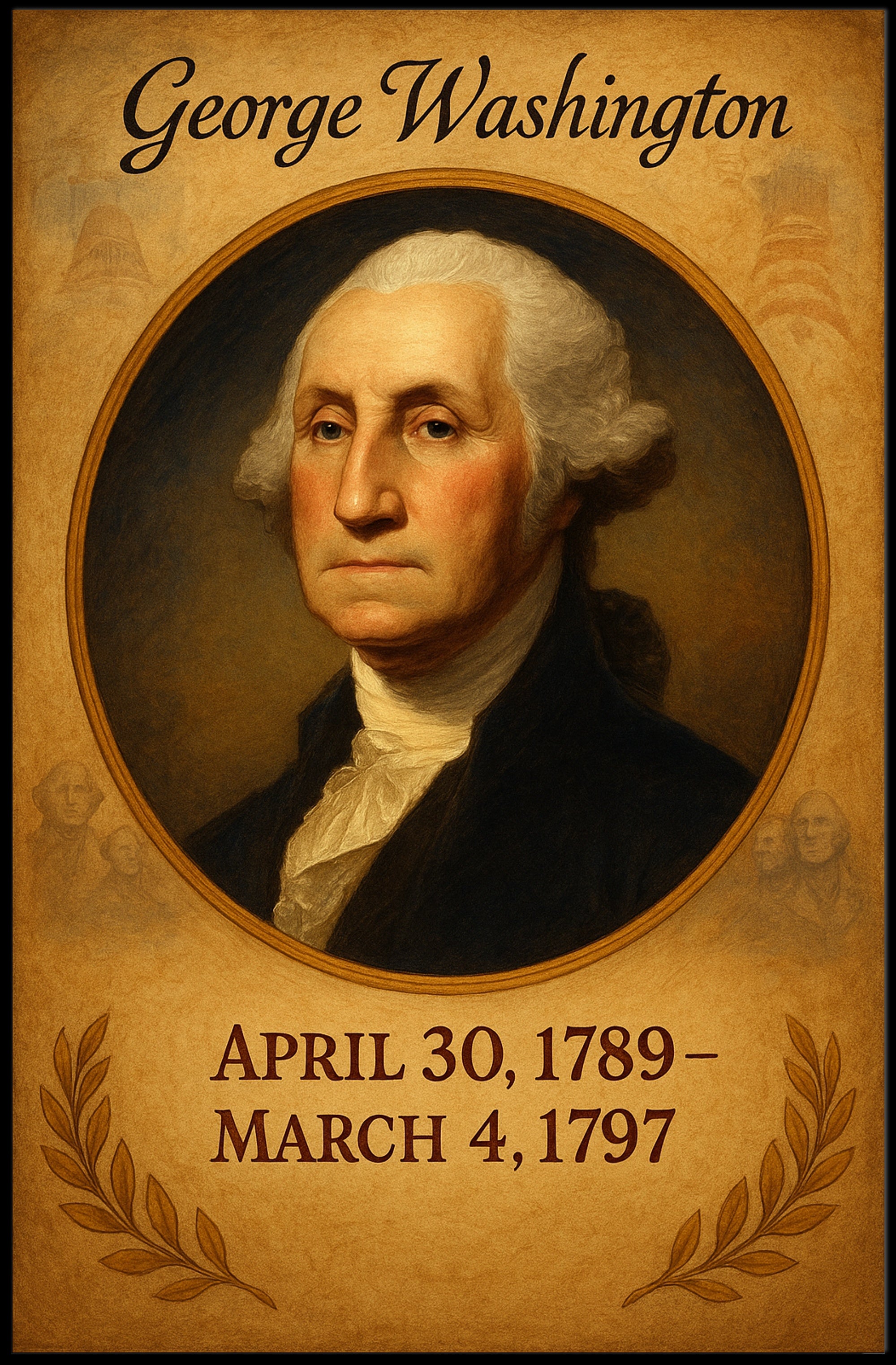 George Washington 1st President Poster PosterGoat