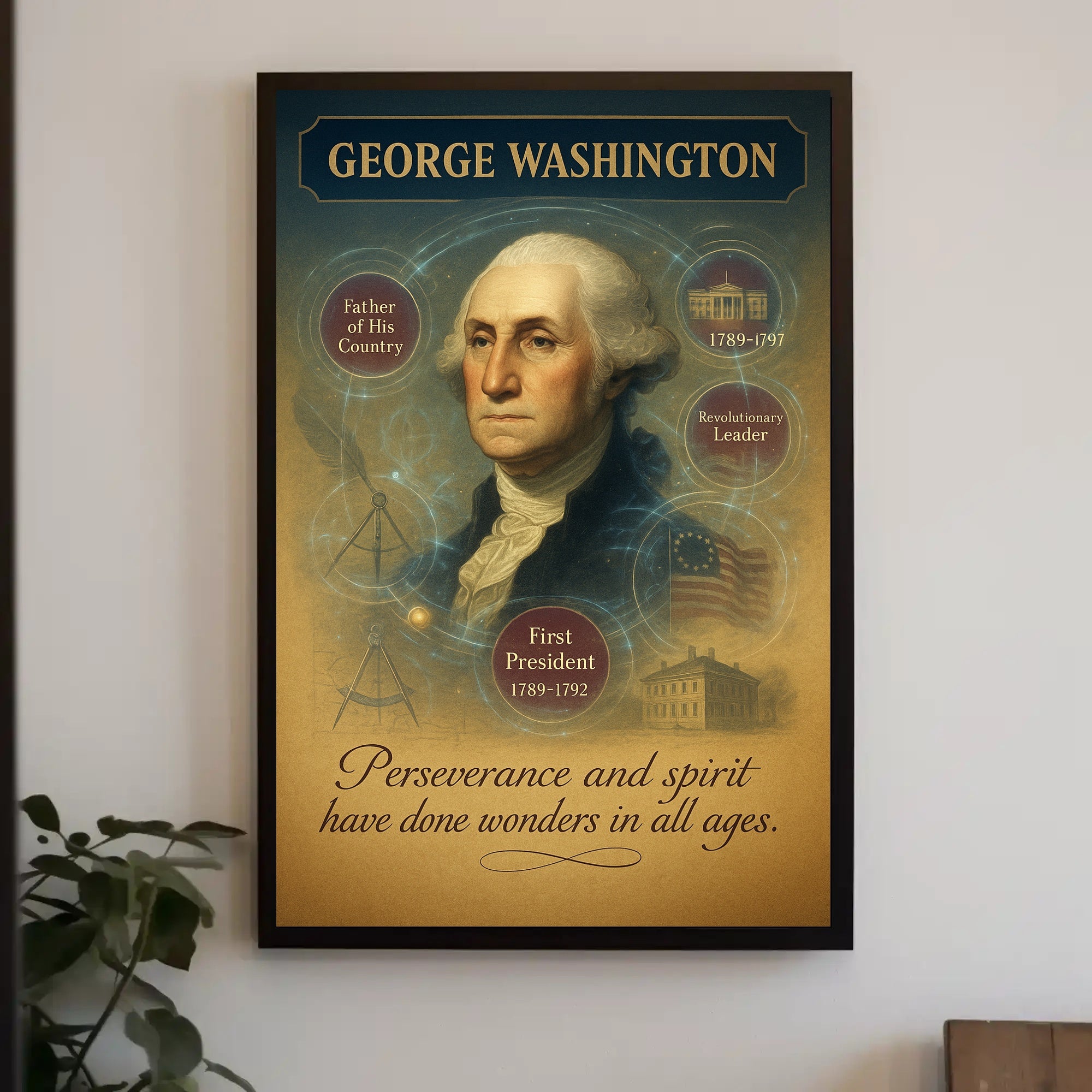 George Washington 1st President Poster PosterGoat