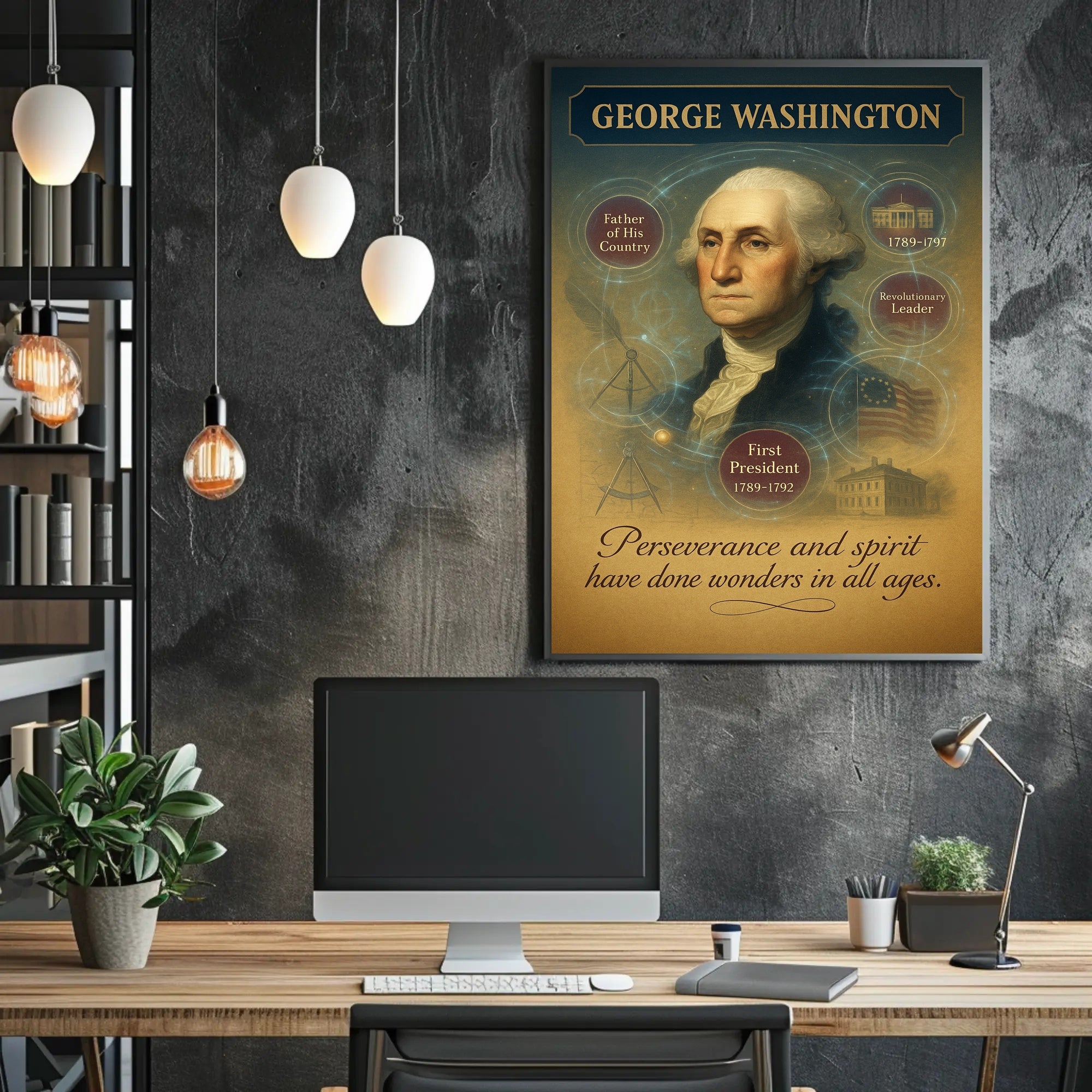 George Washington 1st President Poster PosterGoat