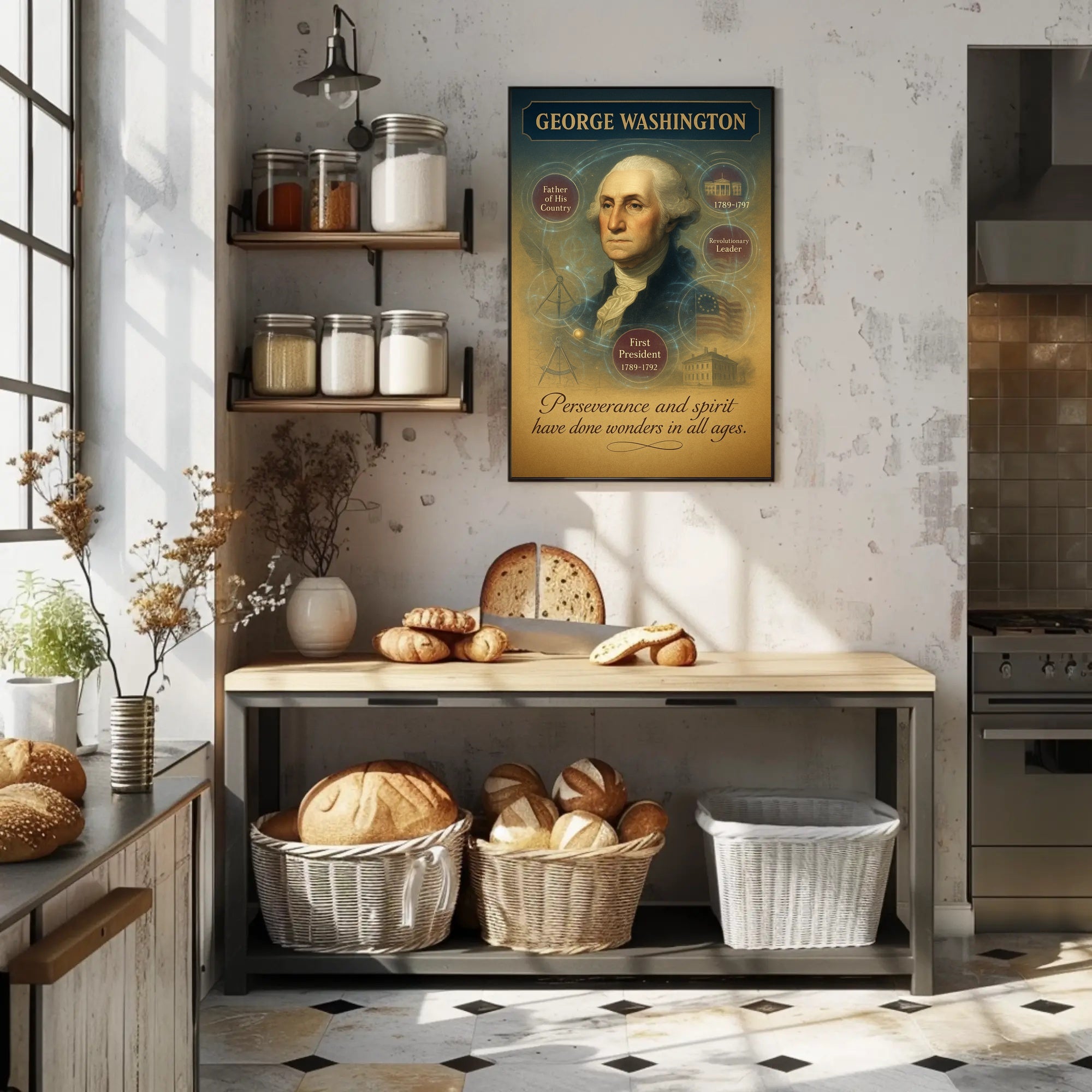 George Washington 1st President Poster PosterGoat
